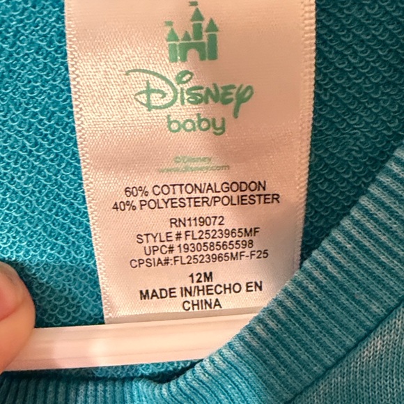 Disney Teal Kids Shirt with Mickey, Donald, and Goofy - Picture 3 of 4